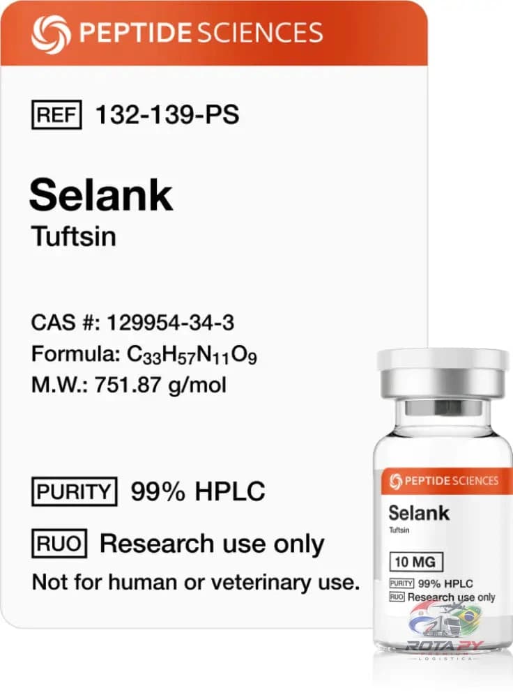 Selank 10mg – Peptídeo